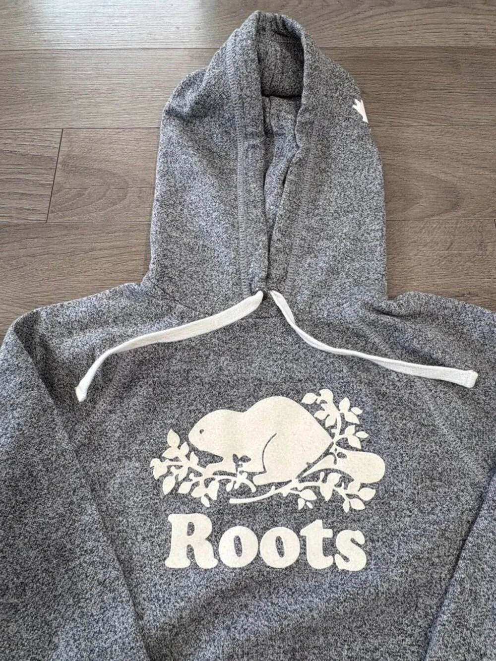 Ladies Roots Heather Gray Logo Hoodie – Size Small – Great Condition - Picture 3 of 13